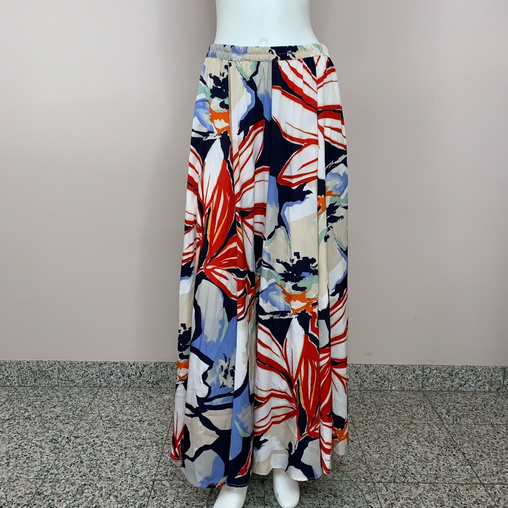 Flowly multi-colored maxi skirt